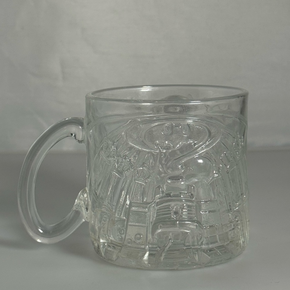 Mcdonalds 1995 3D Batman Forever The Riddler Glass Coffee Mug Cup DC Comics
